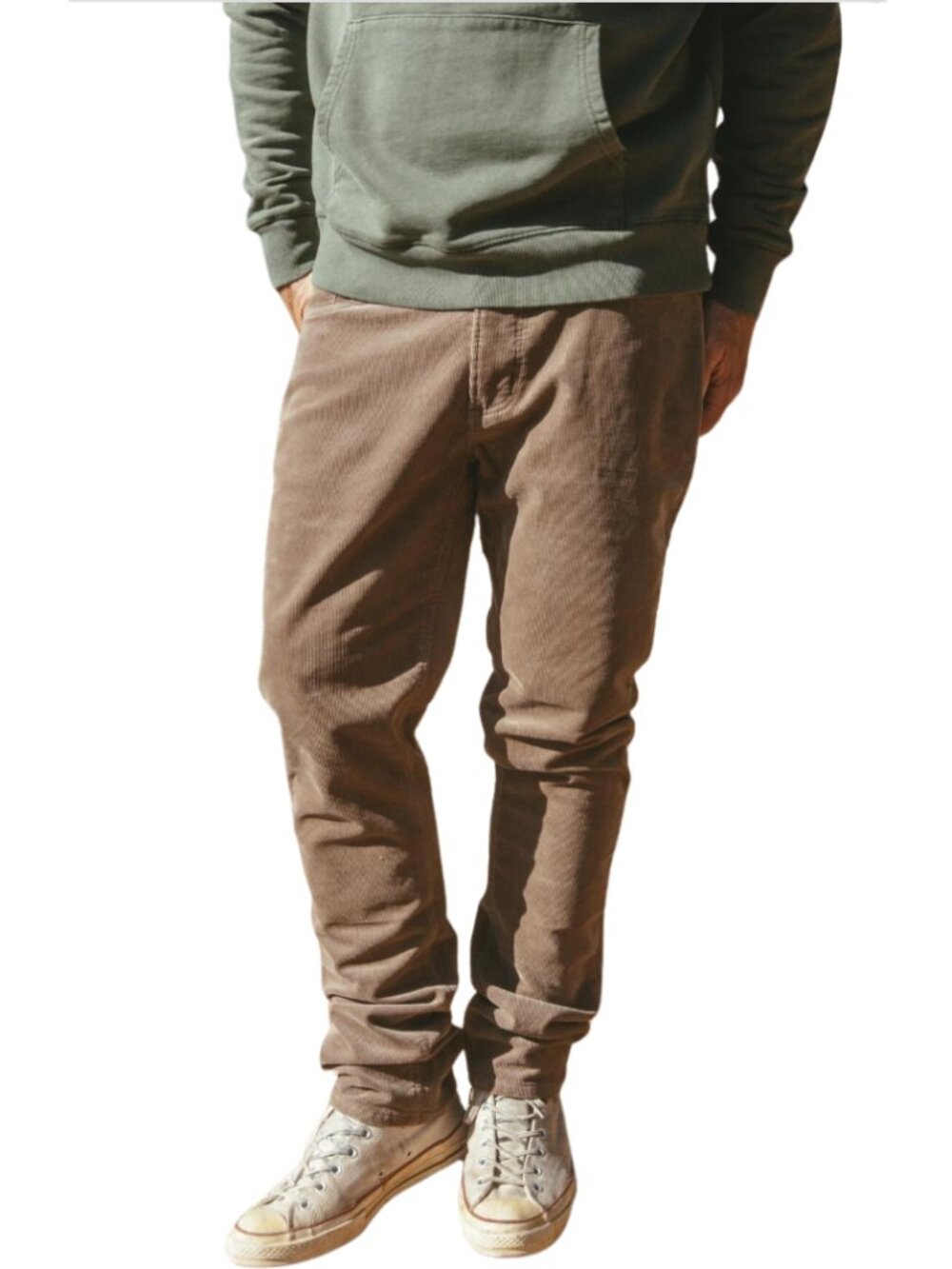 Steel City Brand Corduroy Pant Men's 34x30 Brown 5-Pocket Stretch Preppy Dad NWT